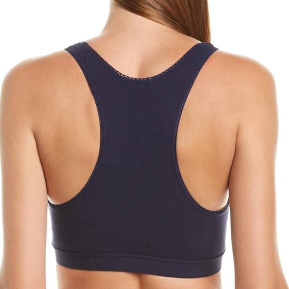 Eberjey Pima Goddess Everyday Tank Bralette Small Navy Blue - Picture 2 of 6